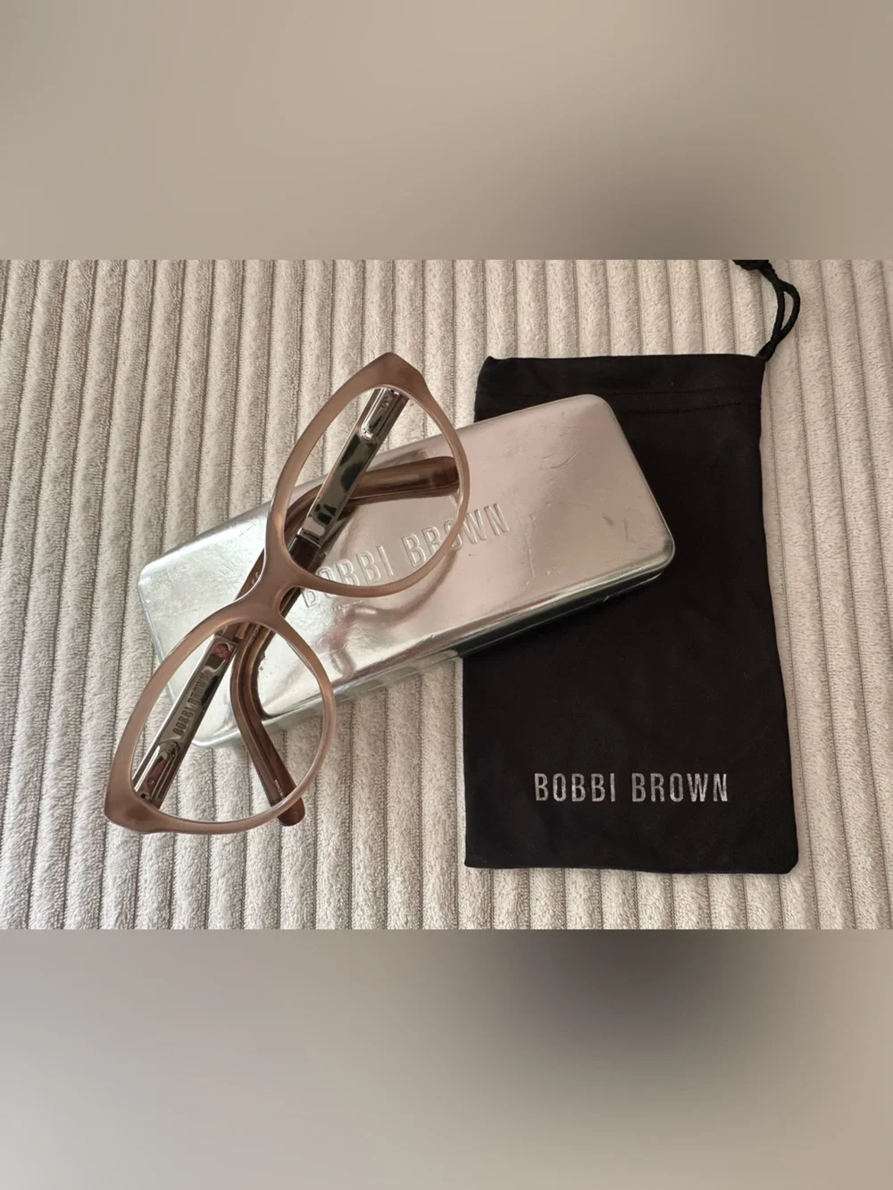Bobbi Brown eyeglass frame Blush Pink Transparent